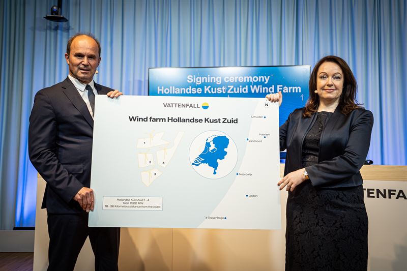 Vattenfall to sell 49.5% of the offshore wind farm Hollandse Kust Zuid to BASF 13 Vattenfall to sell 49.5% of the offshore wind farm Hollandse Kust Zuid to BASF