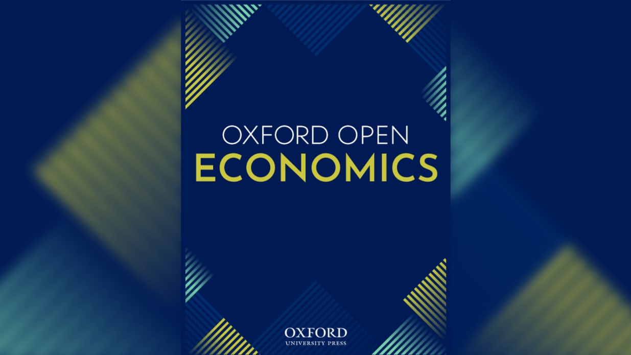 Oxford University Press launches Oxford Open Economics, the latest in the Oxford Open journal series 4 Oxford University Press launches Oxford Open Economics, the latest in the Oxford Open journal series