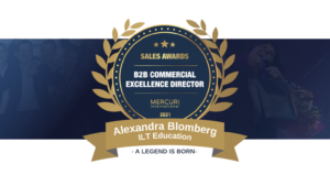 Alexandra Blomberg wins B2B Commercial Excellence Director 2021 Award from Mercuri International